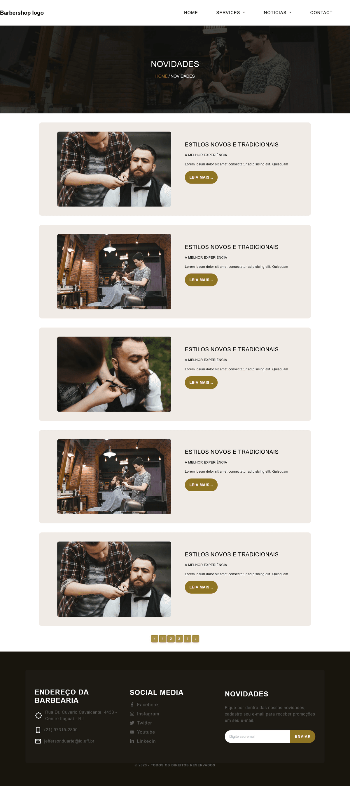 Barbearia Shop/Blog